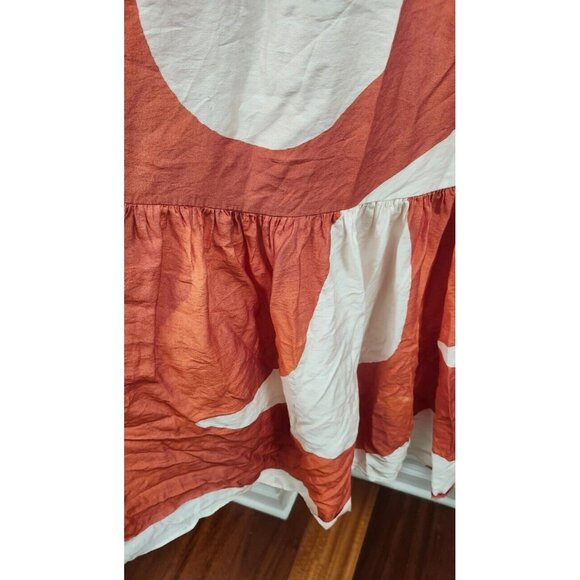 H&M Voluminous maxi dress Summer 2024 Collection (orange/Patterned) Size XXL - Picture 8 of 16